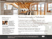 Tablet Screenshot of gaestehaus-weidach.de